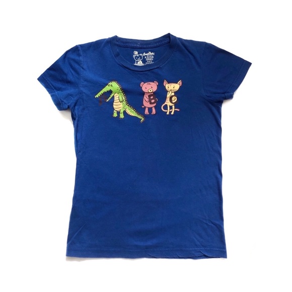 THREADLESS | BLUE “A IS FOR JERKS” GRAPHIC TEE - Picture 1 of 7
